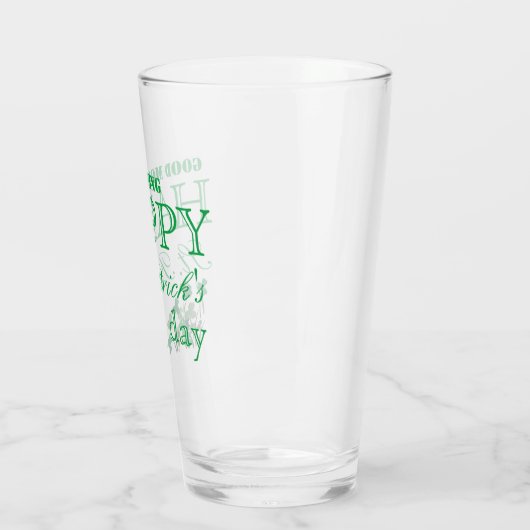 Duck Shamrock Happy Go Lucky St Patrick's Day Glas (Links)