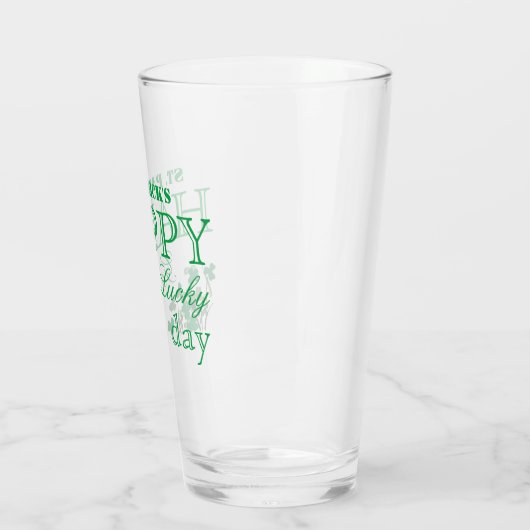 Duck Shamrock Happy Go Lucky St Patrick's Day Glas (Links)