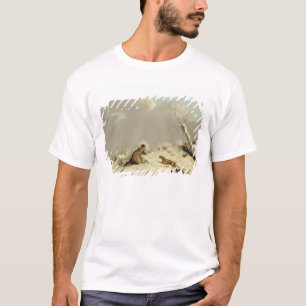 Duck Shooting in Winter (olie op canvas) T-shirt