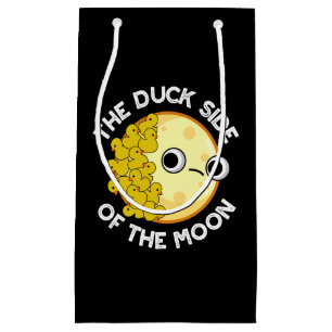 Duck Side of the Moon Astronomy Pun Dark BG Klein Cadeauzakje