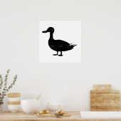 Duck Silhouette Poster (Keuken)