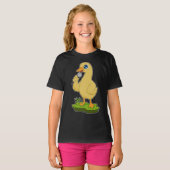 Duck Singer Microfoon Muziek T-shirt (Voorkant volledig)