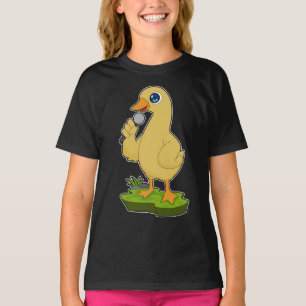 Duck Singer Microfoon Muziek T-shirt