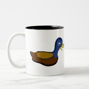 Duck Smile Tweekleurige Koffiemok