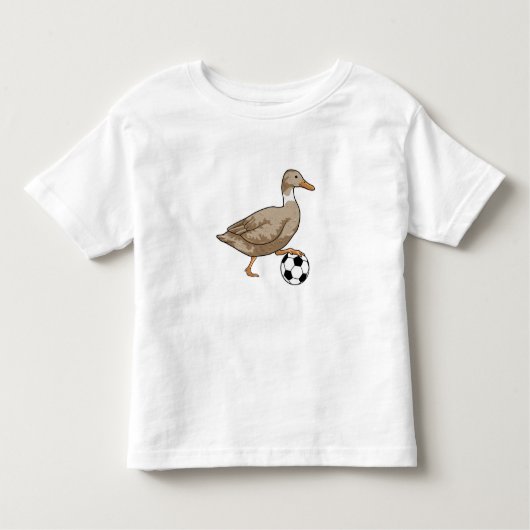 Duck Soccer Player Soccer Kinder Shirts (Voorkant)
