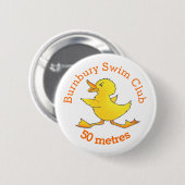 Duck swimming Button badge (Voorkant /achterkant)