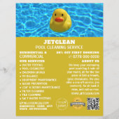 Duck, Swimming Pool Cleaning Flyer (Voorkant)