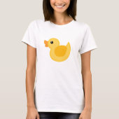 Duck T-shirt in geel en wit - Rubber Ducky (Voorkant)