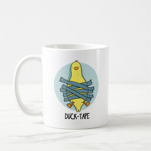 Duck Tape Funny Duct Tape Pun Koffiemok (Links)