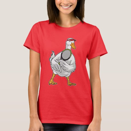Duck Tennis racket T-shirt (Voorkant)