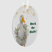 Duck the Halls Kerstmis Ornament (voorkant)