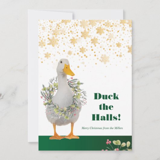 Duck the Halls White Duck Kerstmis (Voorkant)