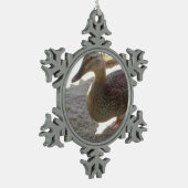 Duck Tin Sneeuwvlok Ornament (Links)