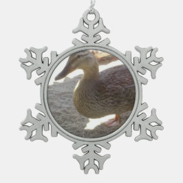 Duck Tin Sneeuwvlok Ornament