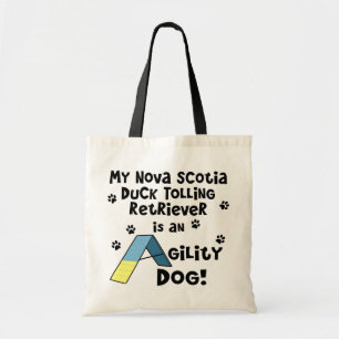 Duck Toller Agility Dog Tote Bag