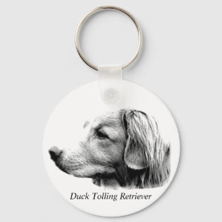 Duck Tolling Retriever Dog Engraving Afbeeldingen Sleutelhanger
