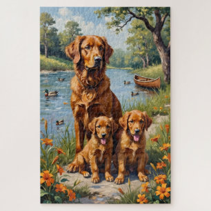 Duck Tolling Retriever Riverside Lily Kunst Legpuzzel
