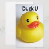Duck U Briefpapier (Voorkant / Achterkant)