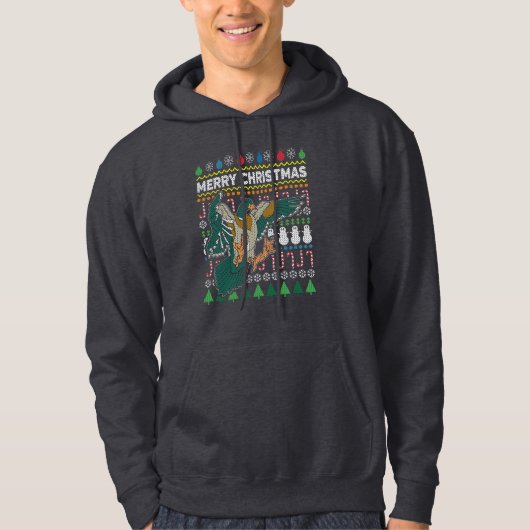 Duck Ugly KerstSweater Wildlife Series Hoodie (Voorkant)