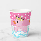 Duck van rubber (roze) Birthday Party Paper Cups Papieren Bekers (Links)