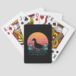 Duck Vaporwave Aestic 80s Boerderij Animal Farmer Pokerkaarten