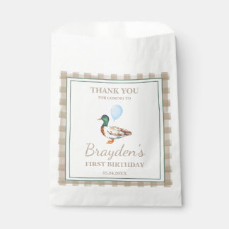 Duck Verjaardag gunstzak Bedankzakje