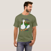Duck versus Aliens T-shirt (Voorkant volledig)
