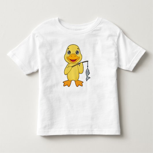 Duck Vist Fisher Finshing rod Kinder Shirts (Voorkant)