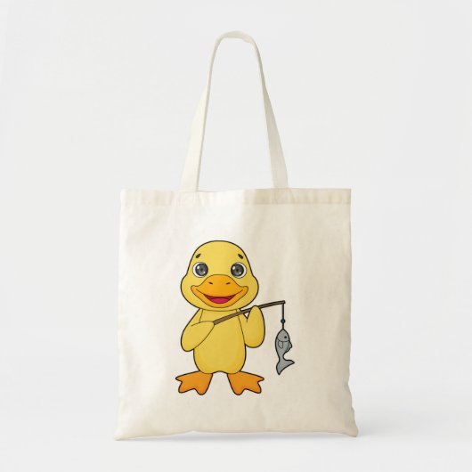 Duck Vist Fisher Finshing rod Tote Bag (Voorkant)