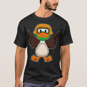 Duck Vliegende Helm T-shirt