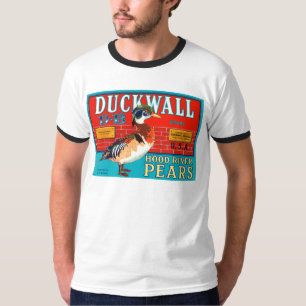 Duck Wall Hood River Pears  reclame T-shirt