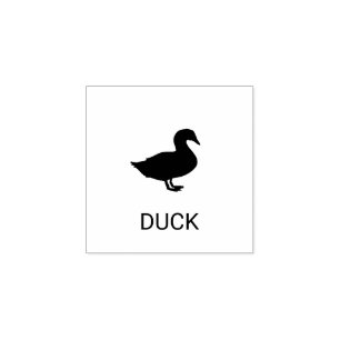 Duck Wedding Meal Choice Rubberstempel