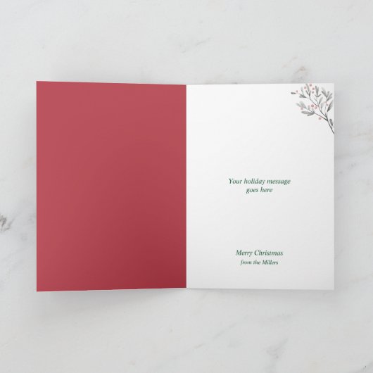 Duck White Duck Kerstmis Kaart (Binnen)