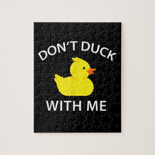 Duck With Me Funny Rubber Duck Legpuzzel (Verticaal)