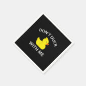 Duck With Me Funny Rubber Duck Servet (Hoek)