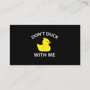 Duck With Me Funny Rubber Duck Visitekaartje
