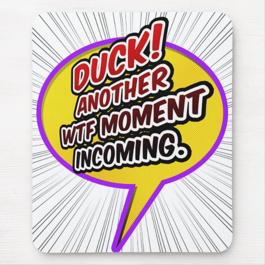 Duck WTF Mousepad Muismat (Voorkant)