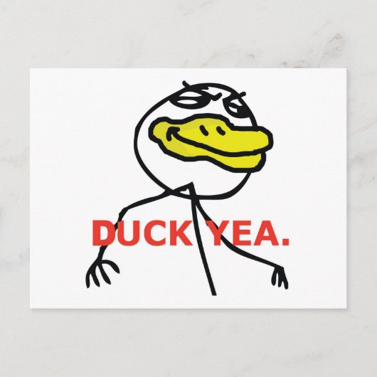 Duck Yea - Briefkaart (Voorkant)