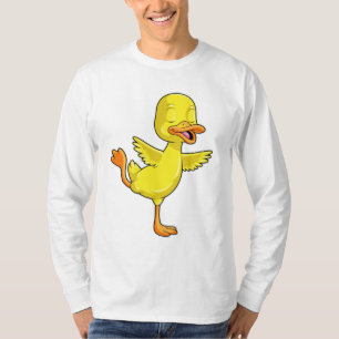 Duck Yoga Fitness on a Lega T-shirt