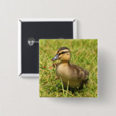 Ducking Vierkante Button 5,1 Cm (Voorkant /achterkant)