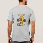 Duckland Grind Funny Gym Workout Eend T-shirt (Achterkant)