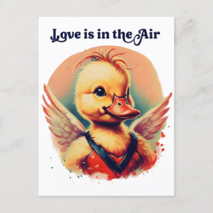 Duckling Cupid "Liefde is in de lucht" Briefkaart