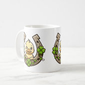 Duckling de dessin sur la Mug Celtic Horseshoe (Devant gauche)