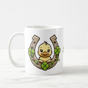 Duckling de dessin sur la Mug Celtic Horseshoe
