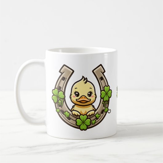 Duckling de dessin sur la Mug Celtic Horseshoe (Gauche)