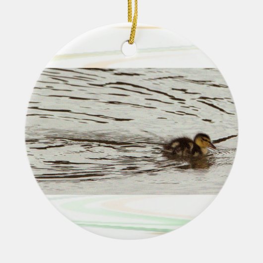 Duckling Photo-Ornament Keramisch Ornament (Voorkant)