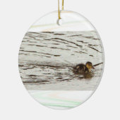 Duckling Photo-Ornament Keramisch Ornament (Links)