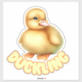DUCKLING - STICKER DE NURSERY (Feuille)