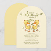 Duckling Twins Baby shower Kaart (Voorkant / Achterkant)