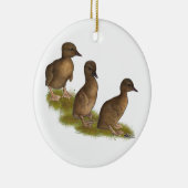 Ducklings: Chocoladeloopbanen Keramisch Ornament (Rechts)